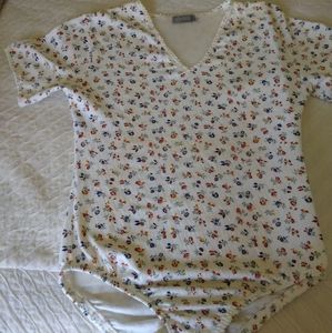 Cotton floral short sleeve body